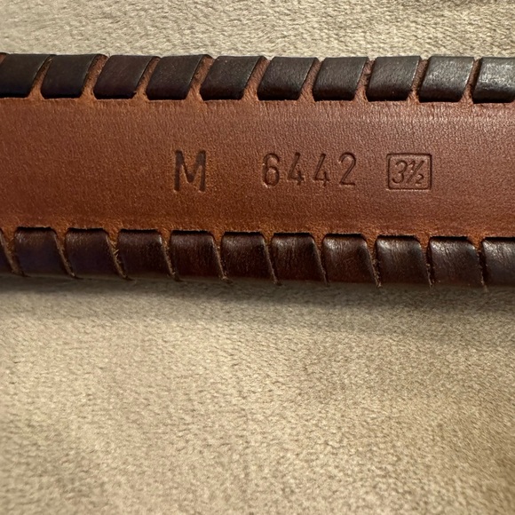 EUC! Mezlan Leather Belt Made in Spain, sz 38 - Picture 8 of 13